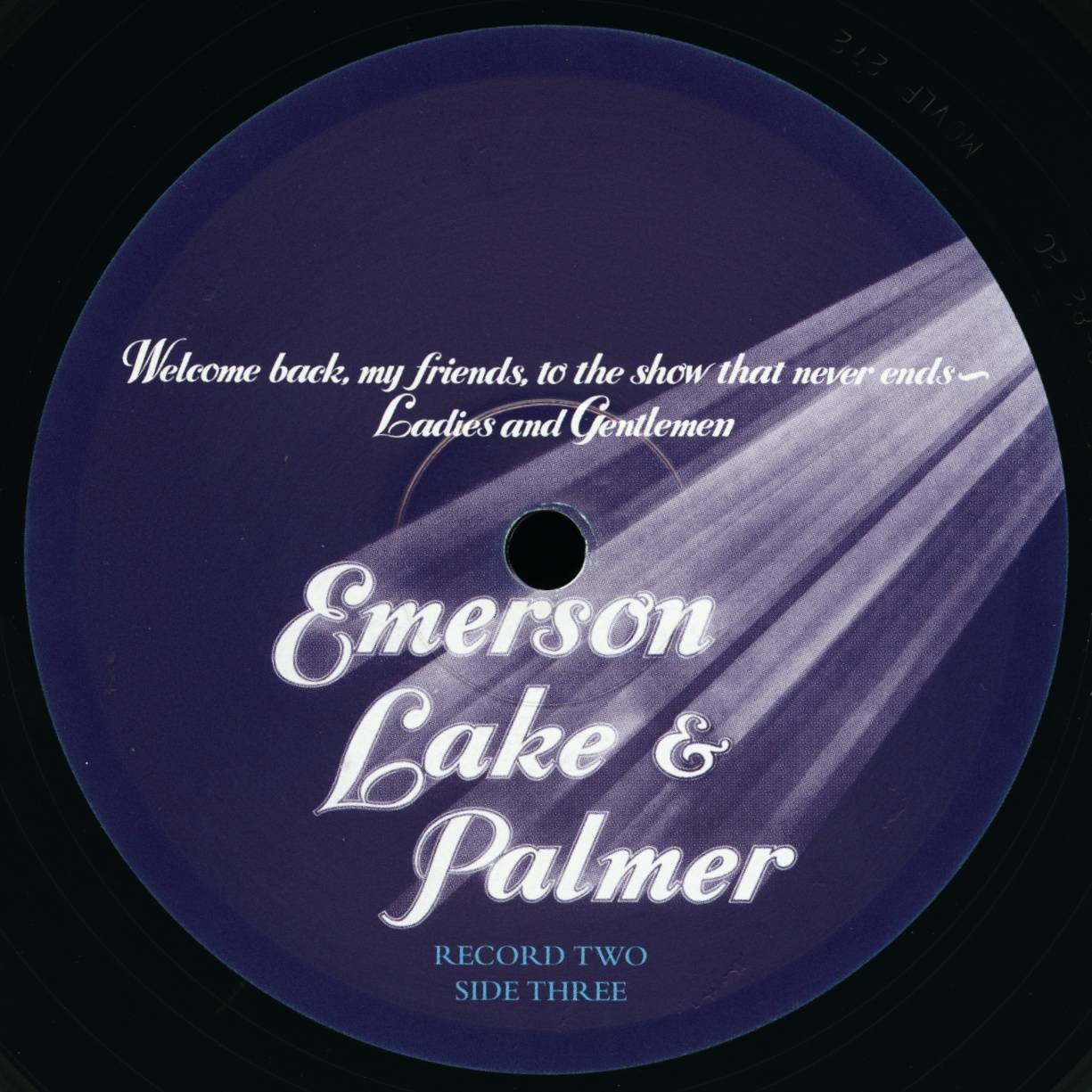 Emerson, Lake and Palmer Welcome Back My Friends [lp label c]